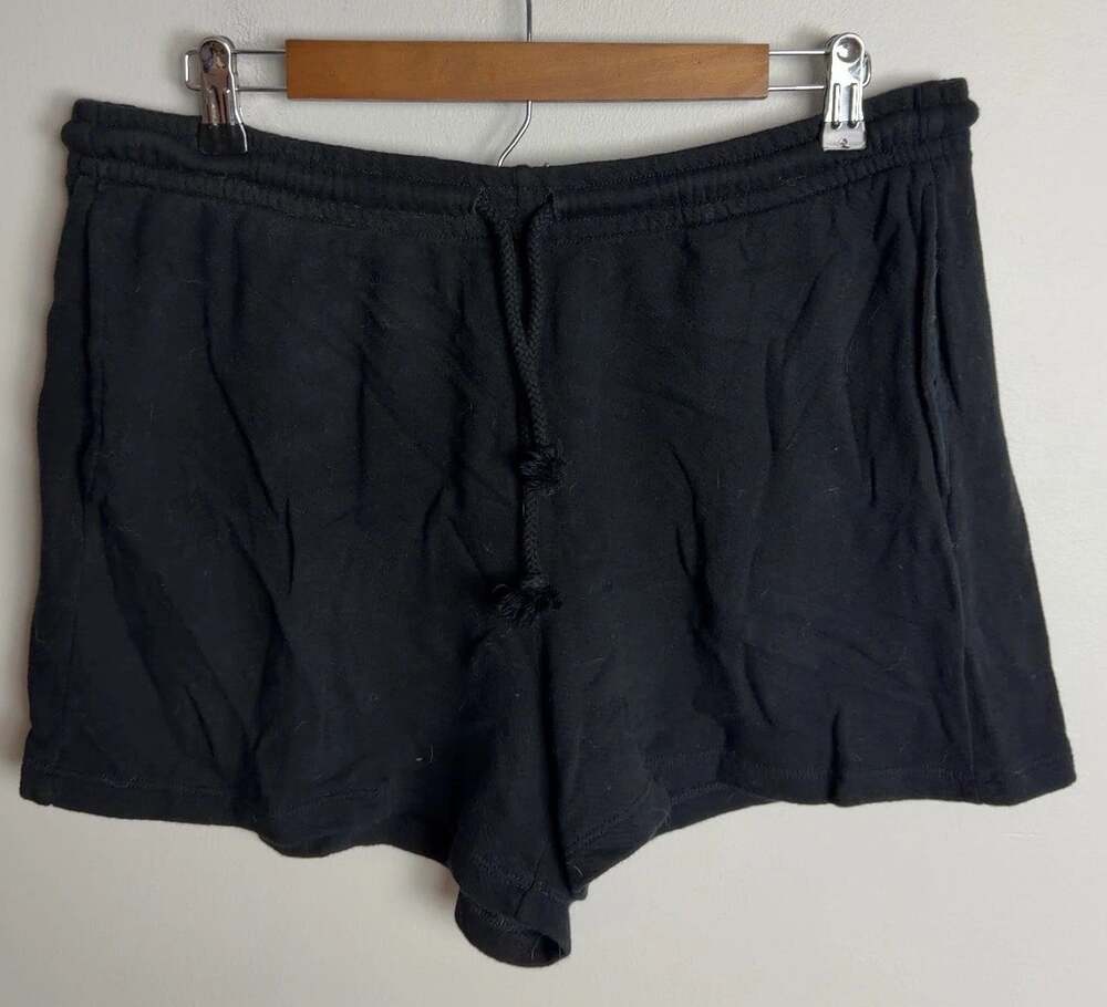 Universal Thread Black Drawstring Shorts Cotton Modal Size Medium Women’s